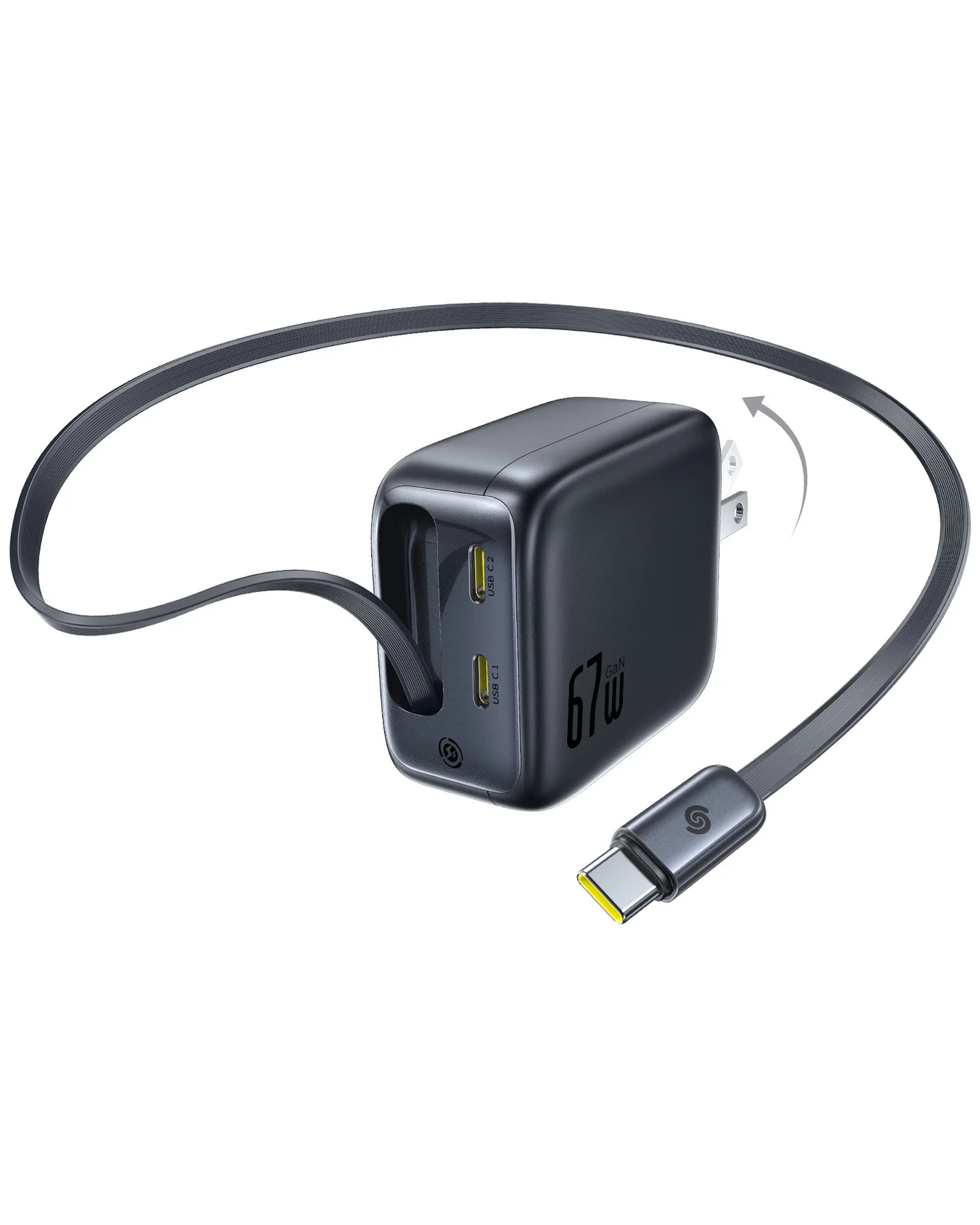Baseus EnerCore CJ11 巻取式ケーブル内蔵急速充電器67W