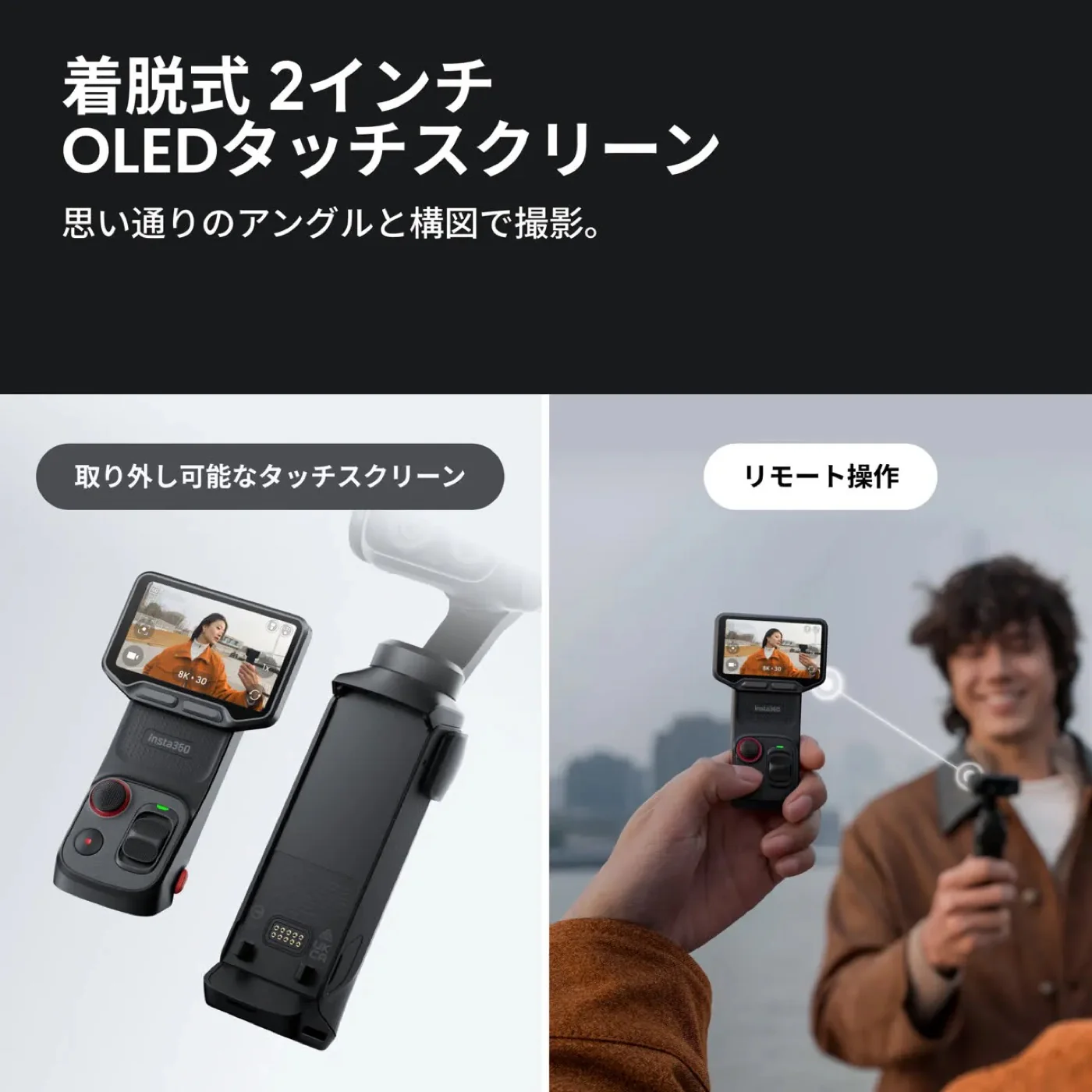 Luna Ultraの着脱式OLEDタッチスクリーン